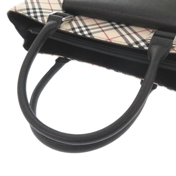 BURBERRY Nova Check Leather Handbag - Picture 5 of 11